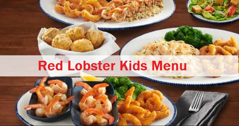 Red Lobster Kids Menu