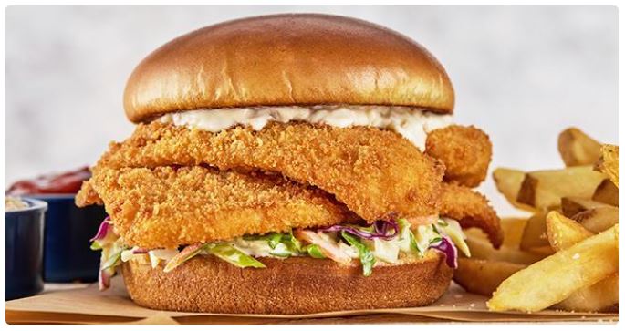 Crunch-Fried Flounder Sandwich